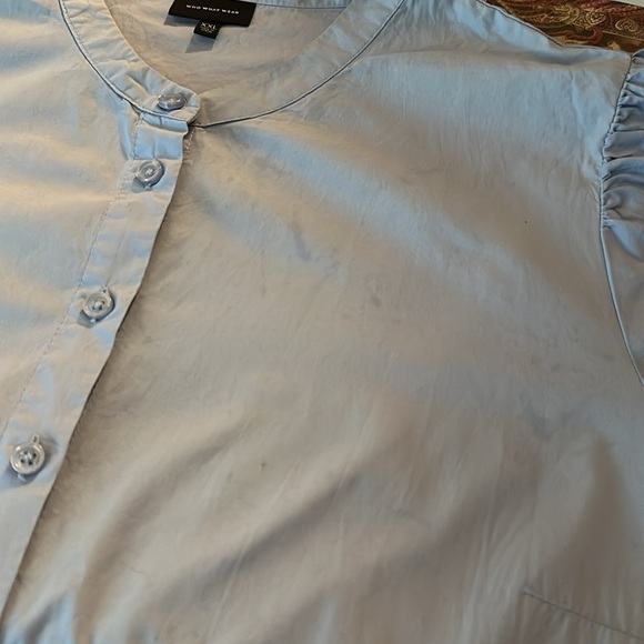 Who what wear blue XXL button front dress - Picture 3 of 7